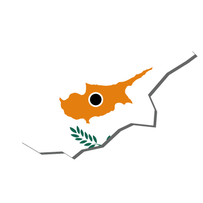 キプロス共和国無料フリーイラスト｜首都・国旗付